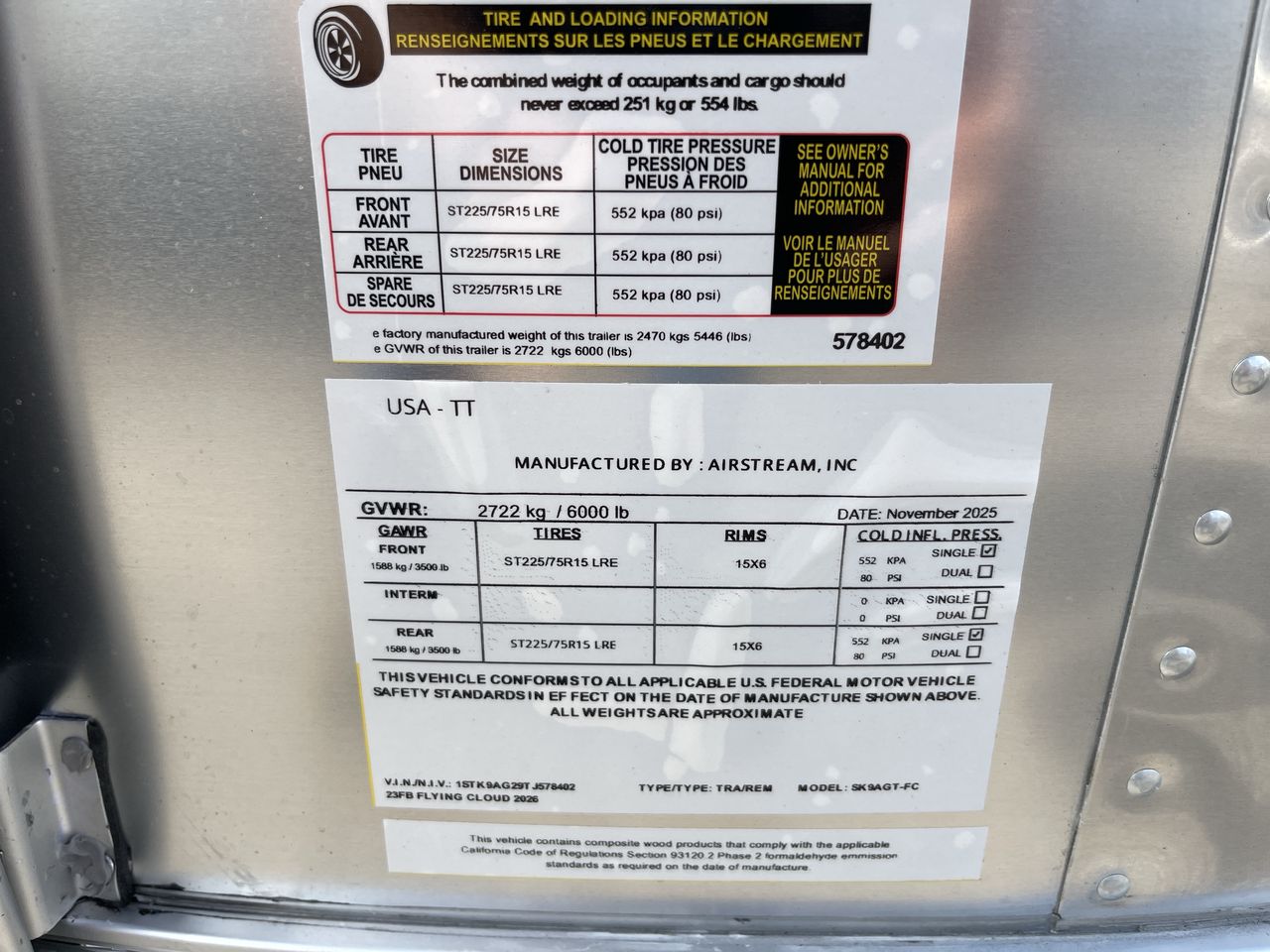 2026 Airstream 23FBT Base